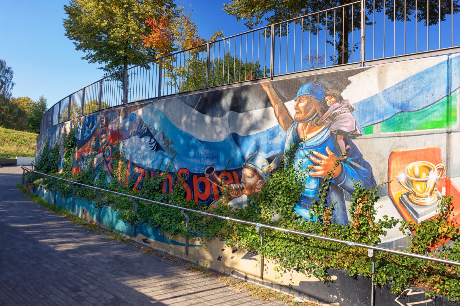Bei der U-Bahn-Haltestelle Rudolf-Oetker-Halle