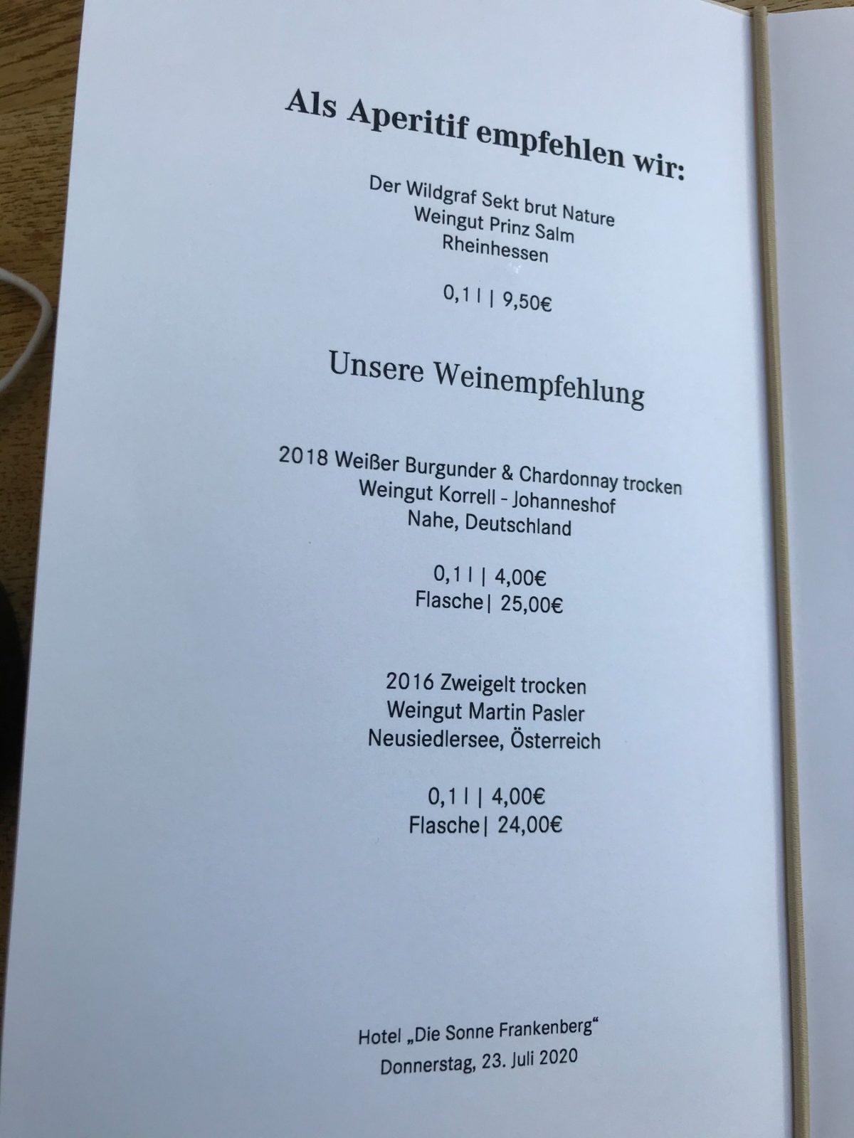 4-Gang-Menue-Die Sonne Frankenberg